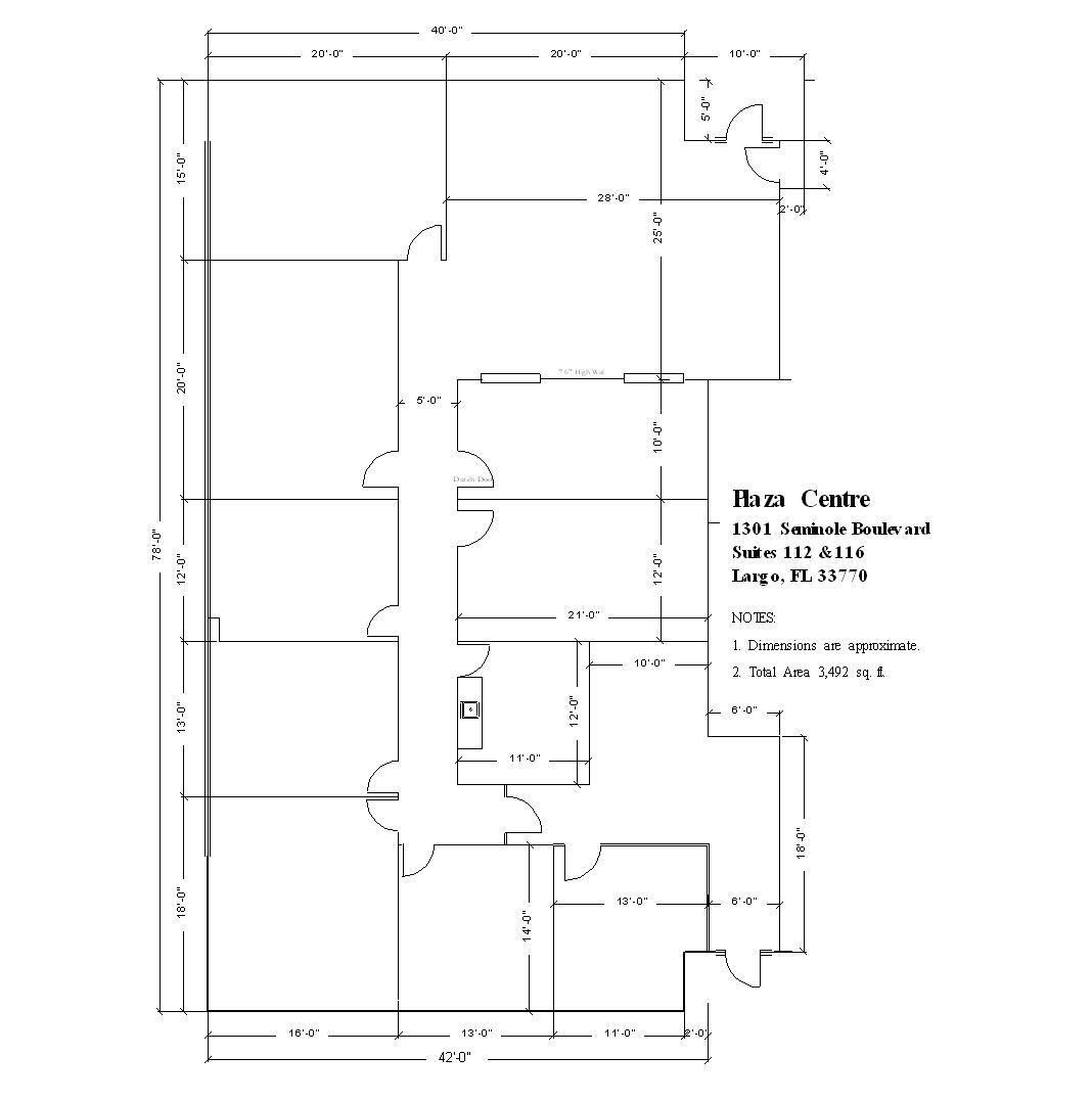 1301 Seminole Blvd, Largo, FL for lease Floor Plan- Image 1 of 4