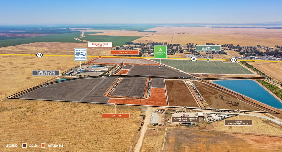 COR Promenade & Commerce Cir, Madera, CA à vendre - Aérien - Image 2 de 3