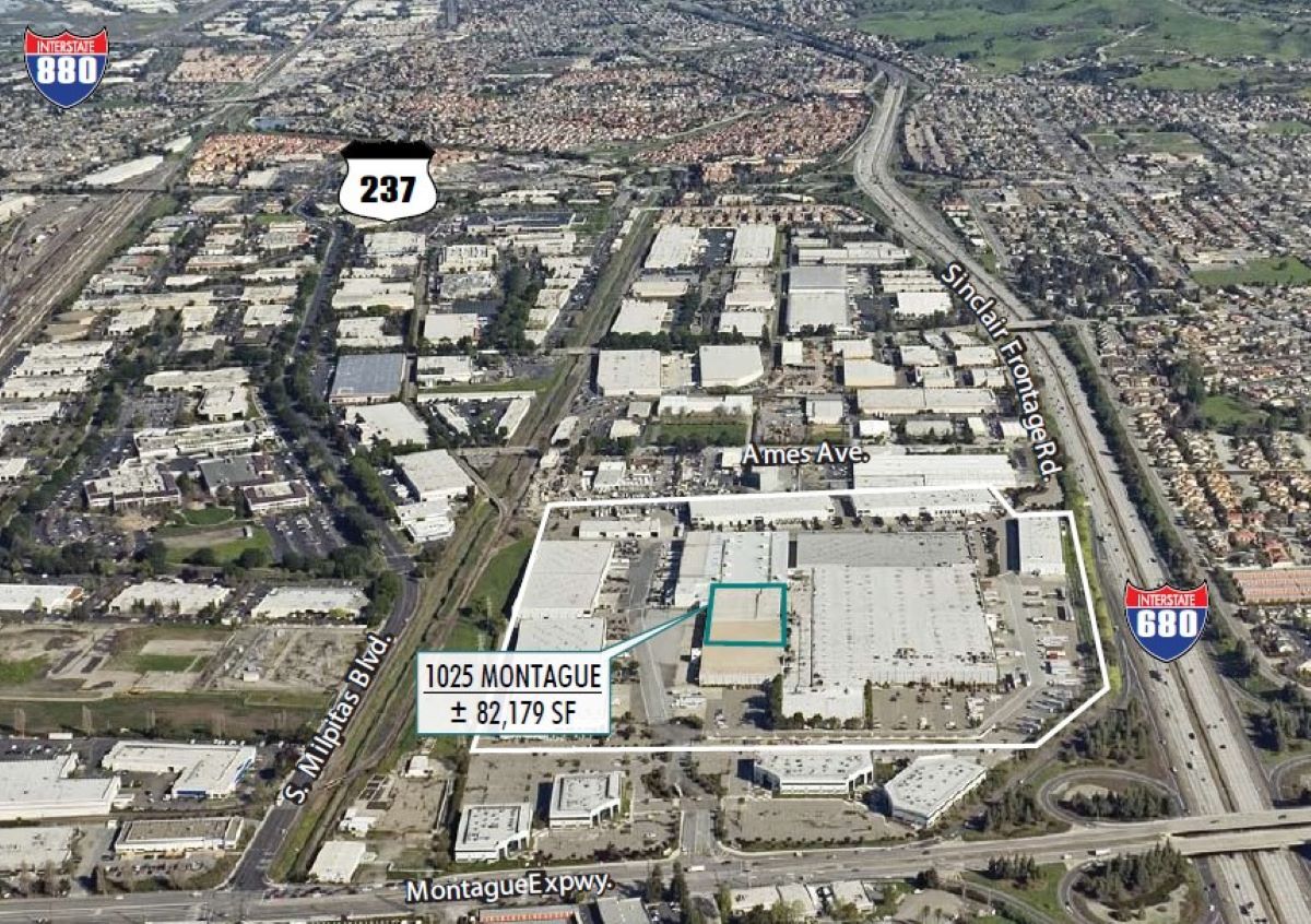 1001-1029 Montague Expy, Milpitas, CA for lease Aerial- Image 1 of 2