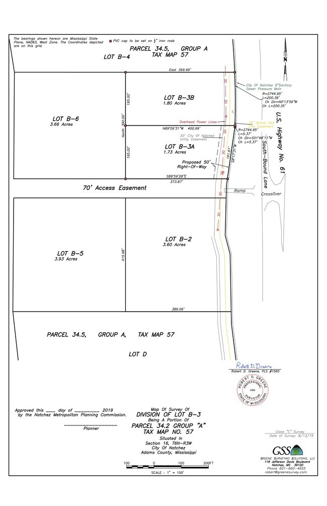 More details for 000B-3B Highway 61, Natchez, MS - Land for Sale