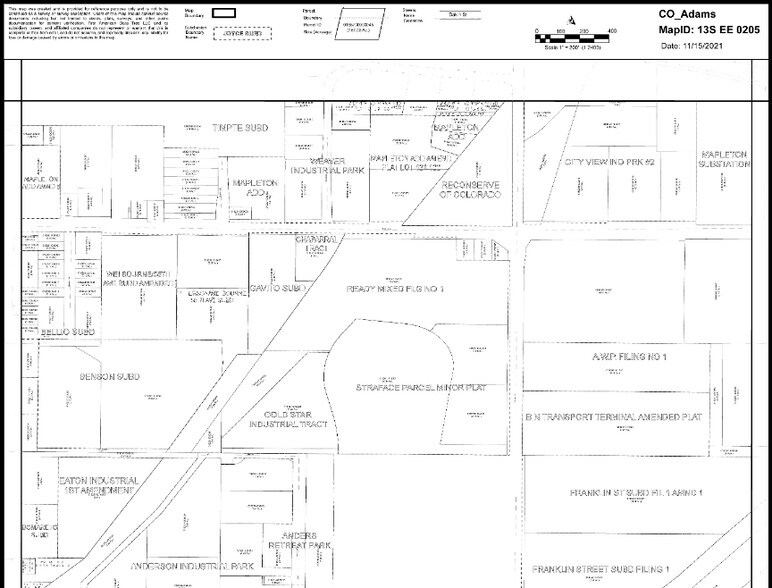 5601 Franklin St, Denver, CO for sale - Plat Map - Image 2 of 7