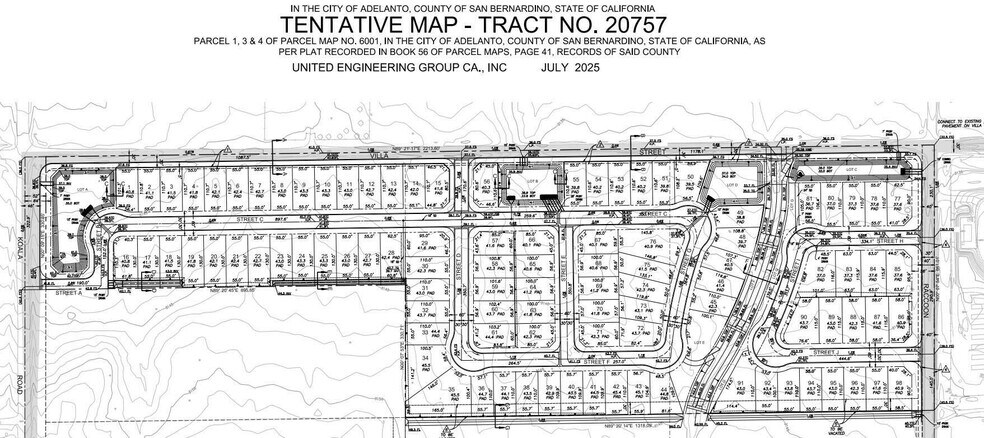 Villa St, Adelanto, CA for sale - Plat Map - Image 2 of 2