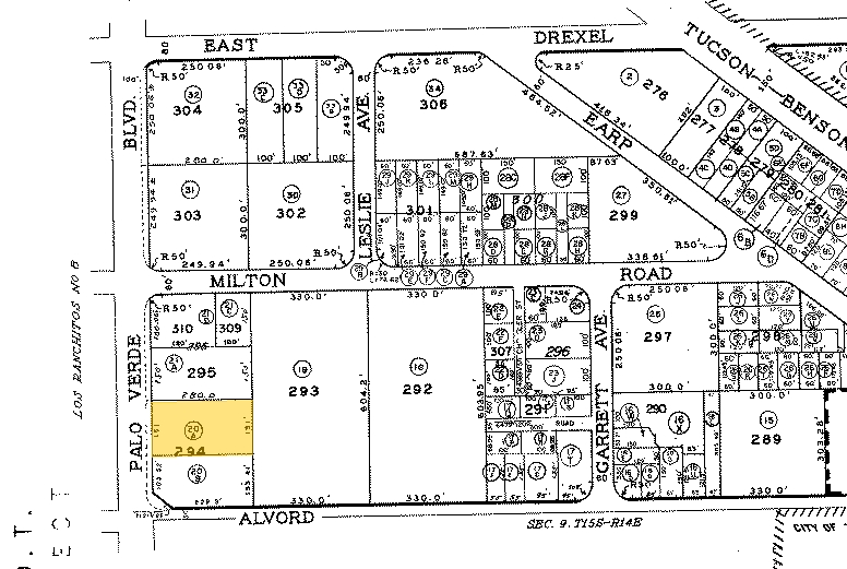 5825 S Palo Verde Rd, Tucson, AZ à vendre - Plan cadastral - Image 3 de 4