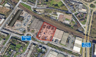 Pitsford St, Birmingham, WMD - Aérien Vue de la carte