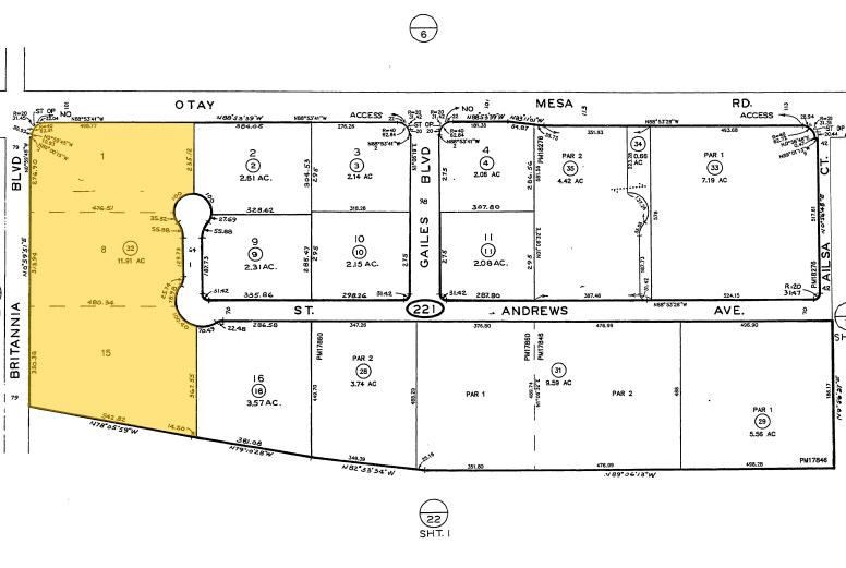 7603 Saint Andrews Ave, San Diego, CA à louer - Plan cadastral - Image 2 de 5
