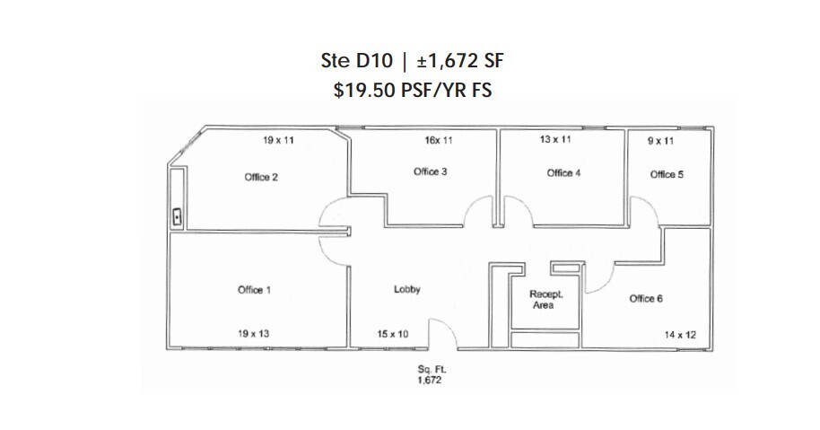 1819 E Southern Ave, Mesa, AZ for lease Floor Plan- Image 1 of 10