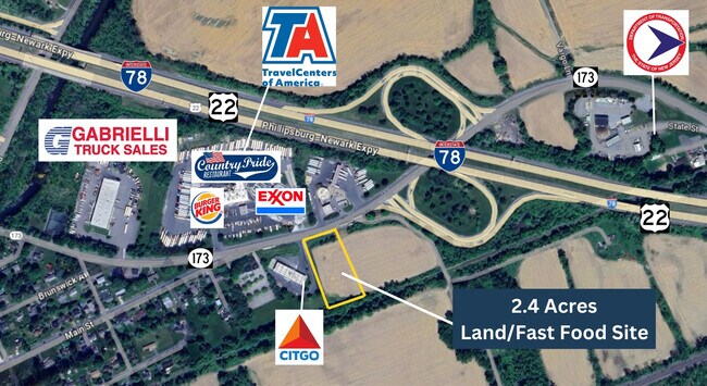 Plus de détails pour 978 NJ-173, Bloomsbury, NJ - Terrain à louer