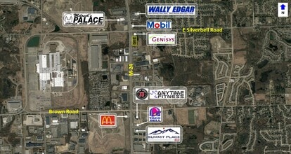 4117 S Lapeer Rd, Orion Township, MI - AERIAL  map view