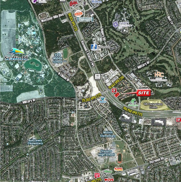 Hwy 151 & Military Rd, San Antonio, TX for sale - Aerial - Image 2 of 4