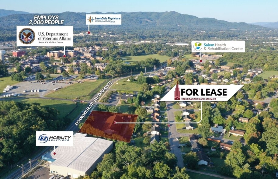 2383 Roanoke Blvd, Salem, VA à louer - Aérien - Image 2 de 6
