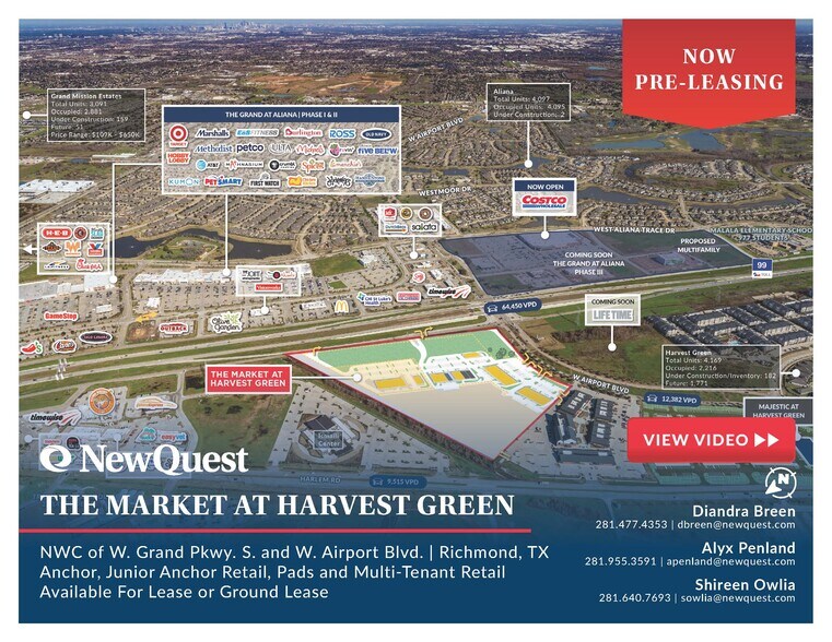 NWC W Grand Parkway S & W Airport Blvd, Richmond, TX à louer - Photo principale - Image 1 de 6