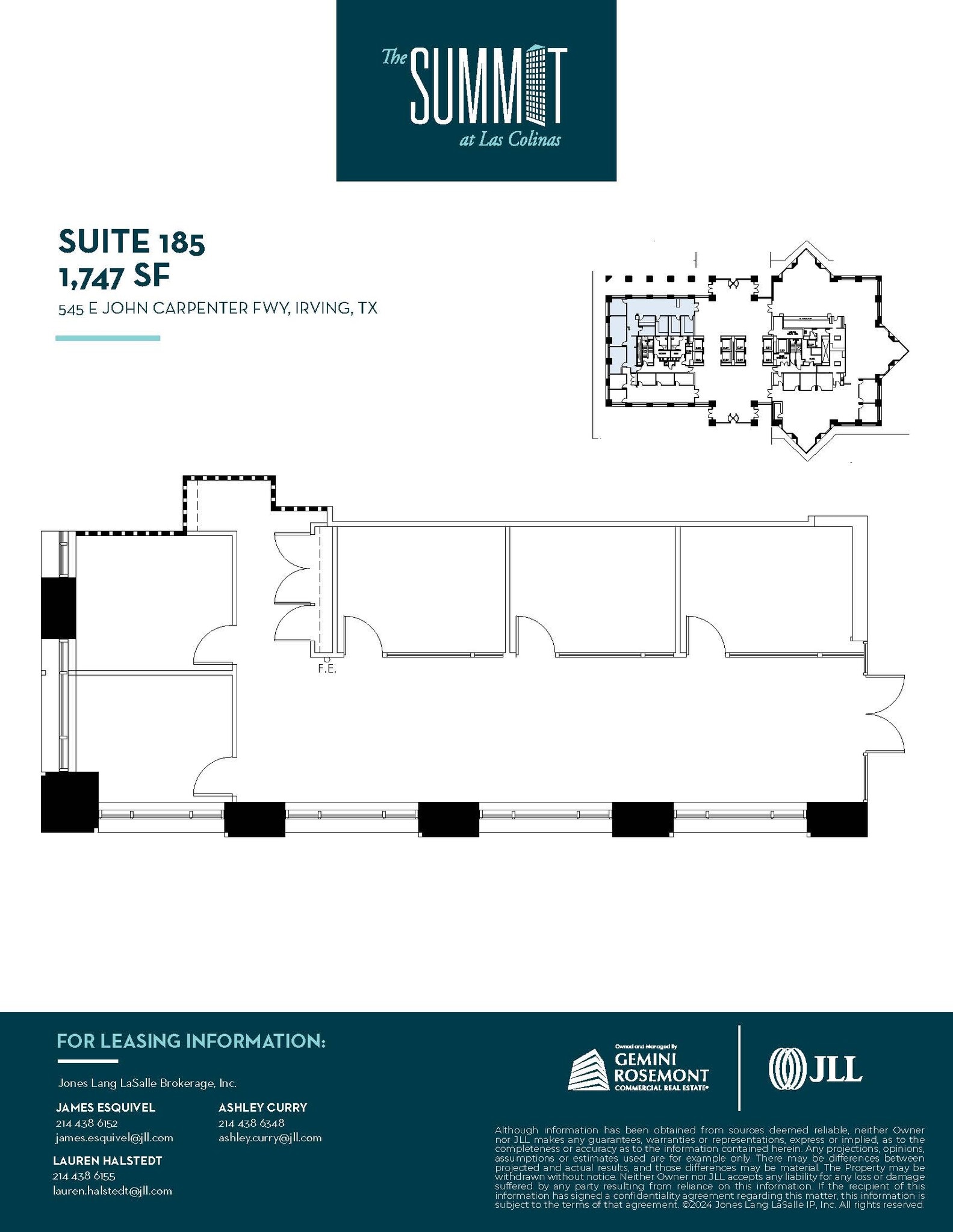 545 E John Carpenter Fwy, Irving, TX à louer Plan d’étage- Image 1 de 1