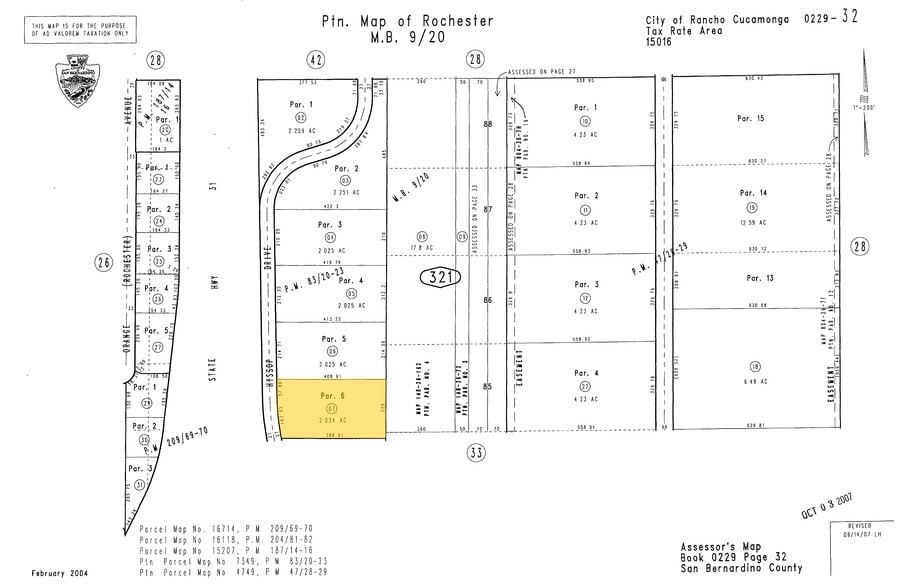 9455 Hyssop Dr, Rancho Cucamonga, CA à louer - Plan cadastral - Image 2 de 10