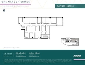 9781 S Meridian Blvd, Englewood, CO à louer Plan d’étage- Image 1 de 2