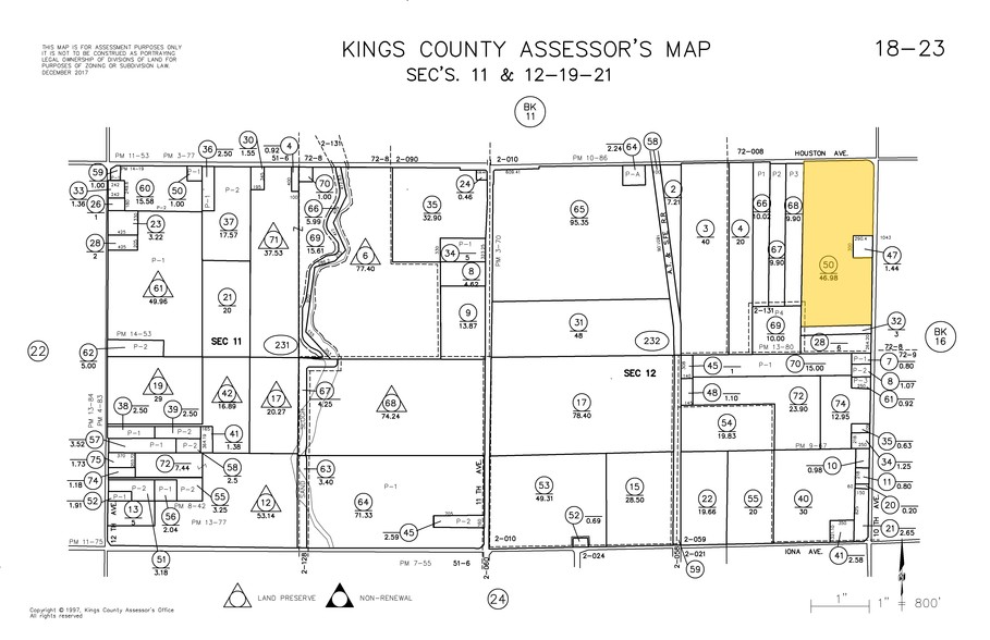 Houston Ave, Hanford, CA à vendre - Plan cadastral - Image 1 de 5