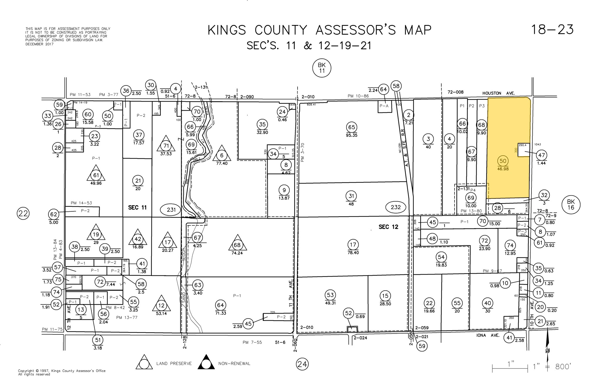 Houston Ave, Hanford, CA à vendre Plan cadastral- Image 1 de 6