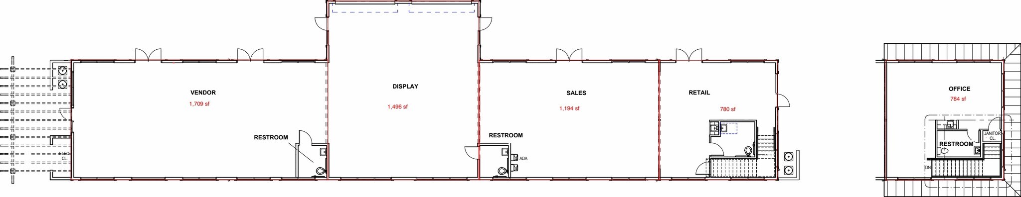 35-39 E Telegraph Rd, Fillmore, CA à louer Plan d’étage- Image 1 de 1