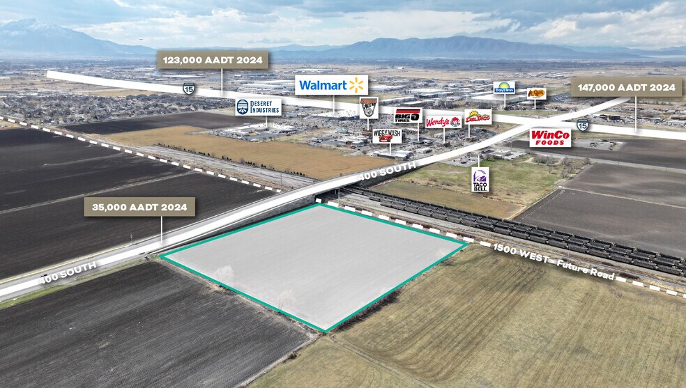 Approx. 1500 West 400 South, Springville, UT for sale - Aerial - Image 3 of 3