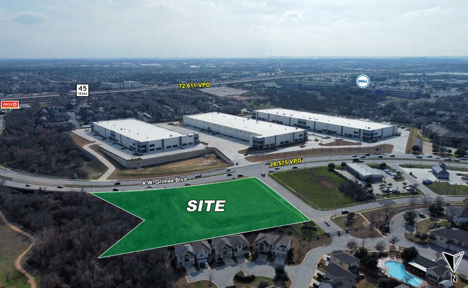 2111 A.W. Grimes Blvd, Round Rock, TX à vendre - Photo du bâtiment - Image 3 de 9