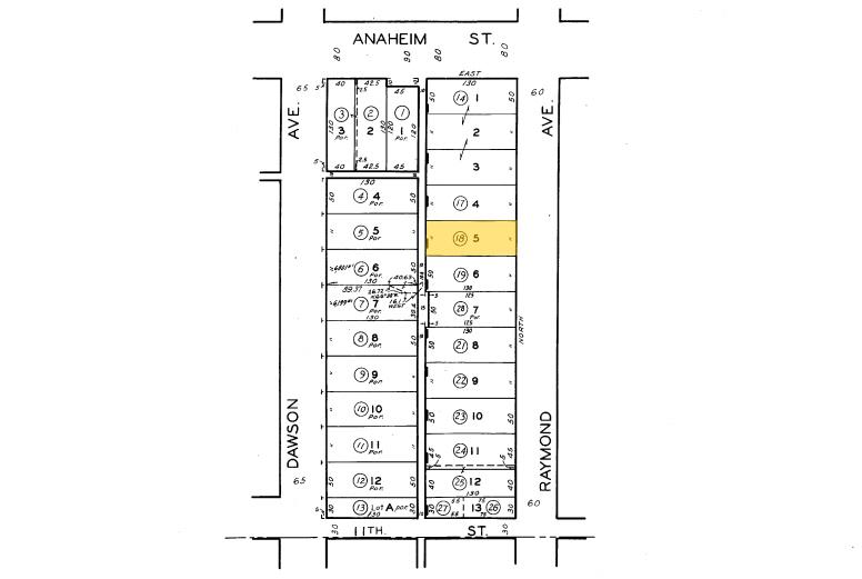 1135 Raymond Ave, Long Beach, CA à vendre - Plan cadastral - Image 3 de 14