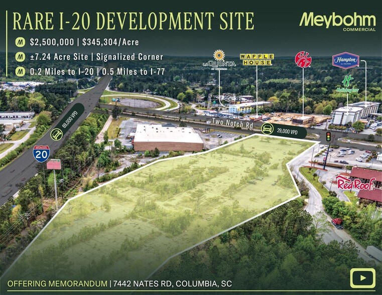 7442 Nates Rd, Columbia, SC à vendre - Photo du bâtiment - Image 1 de 16