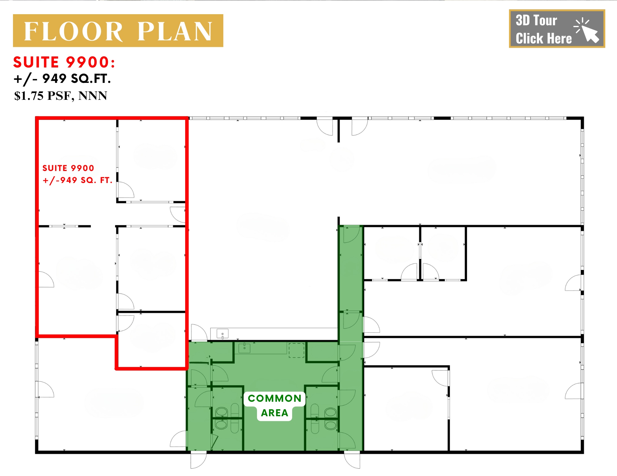 9900-9912 Fair Oaks Blvd, Fair Oaks, CA à louer Photo intérieure- Image 1 de 2