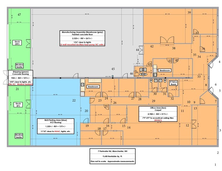 7 Perimeter Rd, Manchester, NH à louer - Plan d’étage - Image 2 de 49