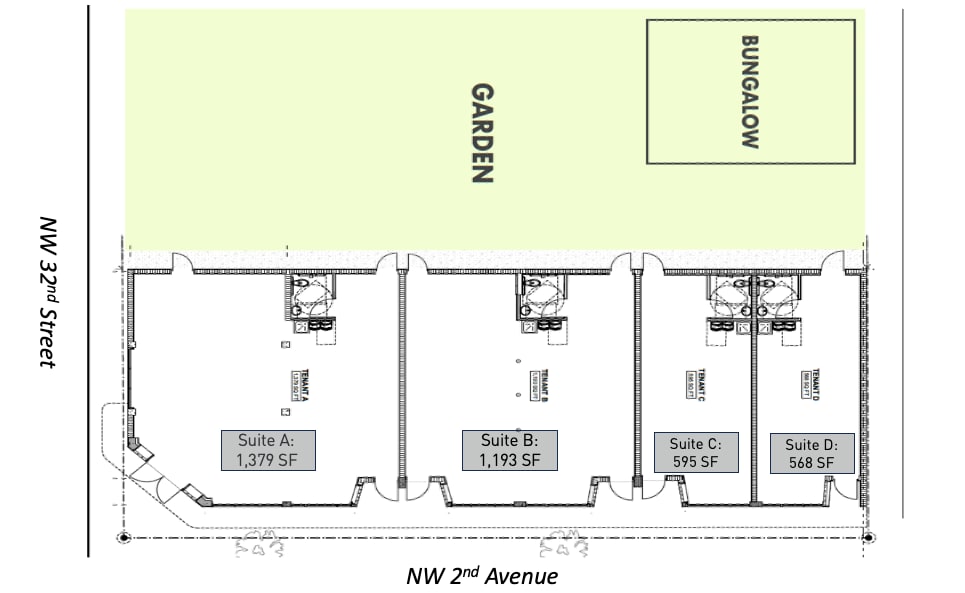 3200-3210 NW 2 Ave, Miami, FL à louer Plan d’étage- Image 1 de 1