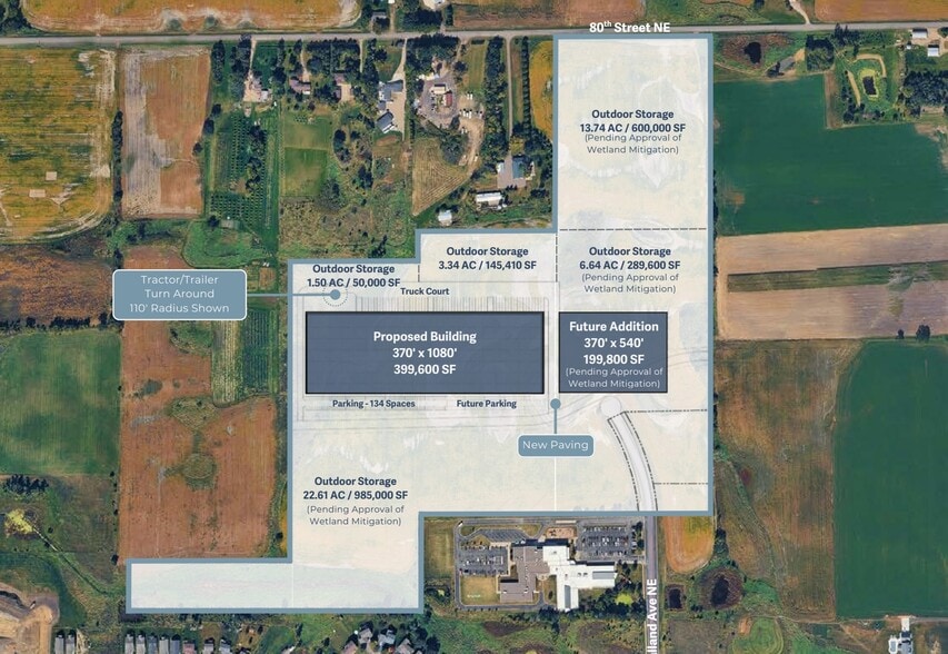 0 Kalland Ave NE, Otsego, MN for lease - Site Plan - Image 2 of 3