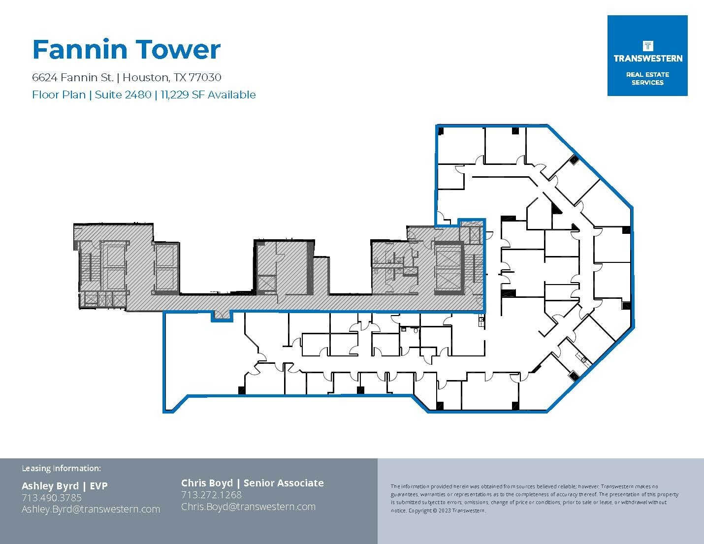 6624 Fannin St, Houston, TX à louer Plan d’étage- Image 1 de 1