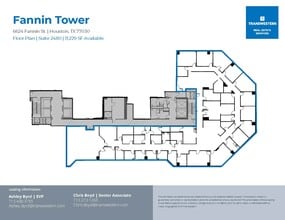 6624 Fannin St, Houston, TX à louer Plan d’étage- Image 1 de 1