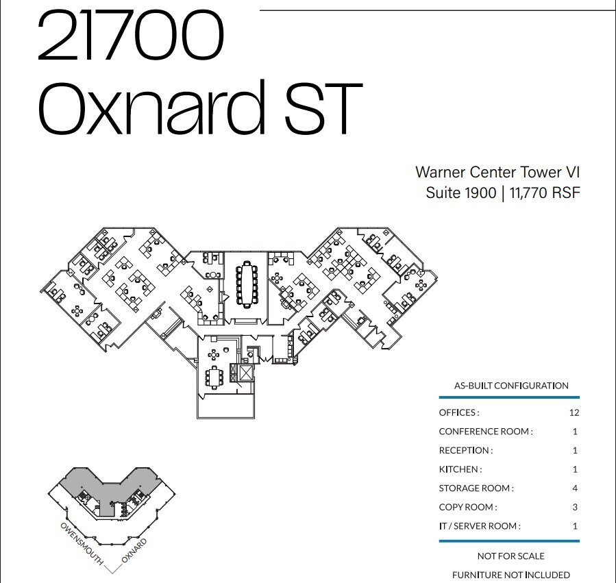 21600 Oxnard St, Woodland Hills, CA à louer Plan d’étage- Image 1 de 1