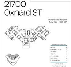 21600 Oxnard St, Woodland Hills, CA à louer Plan d’étage- Image 1 de 1
