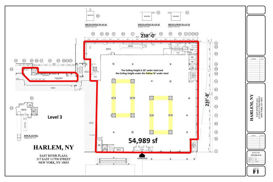 517 E 117th St, New York, NY à louer - Plan d’étage - Image 3 de 4