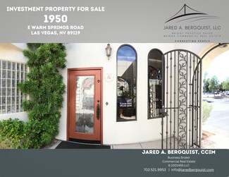 Plus de détails pour 1950 E Warm Springs Rd, Las Vegas, NV - Bureau à vendre
