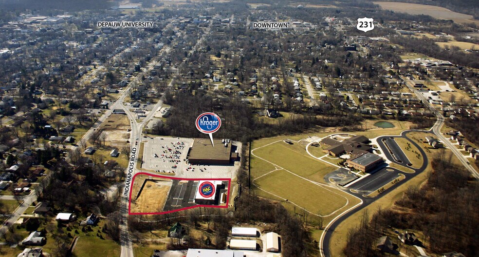 833 Indianapolis Rd, Greencastle, IN for lease - Aerial - Image 3 of 4