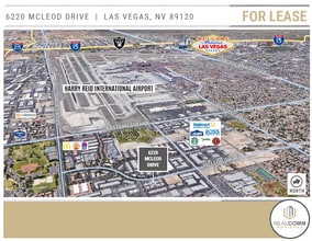6220 McLeod Dr, Las Vegas, NV - AERIAL  map view