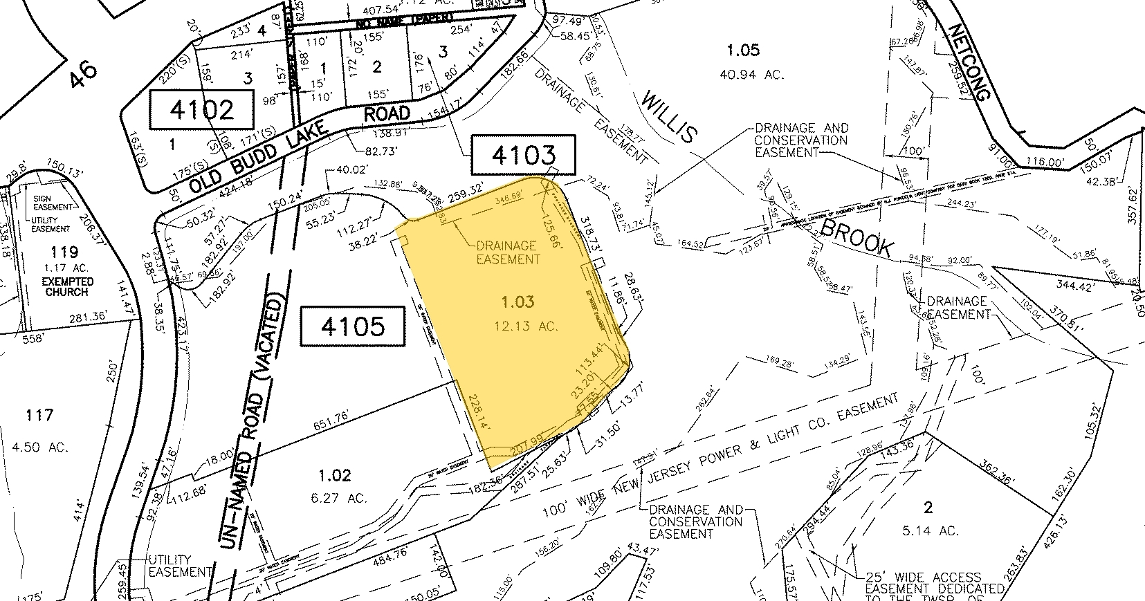 81 International Dr S, Budd Lake, NJ à vendre Plan cadastral- Image 1 de 1