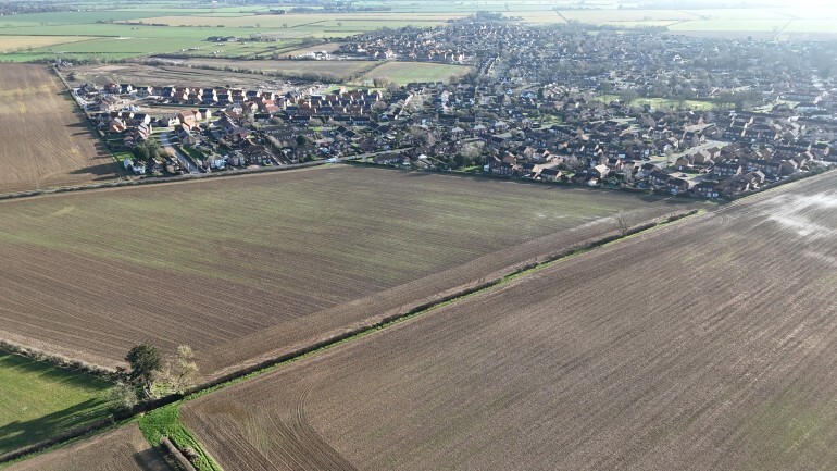 61 Scothern Rd, Nettleham for sale - Aerial - Image 3 of 5