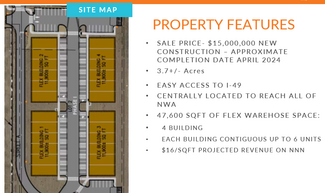 Plus de détails pour Lowell Commerce Park Ave, Lowell, AR - Spécialité à vendre