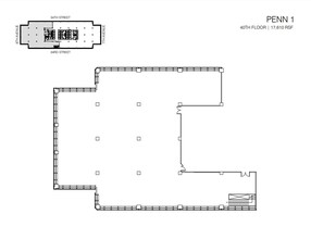 PENN 1, New York, NY à louer Plan d’étage- Image 1 de 2