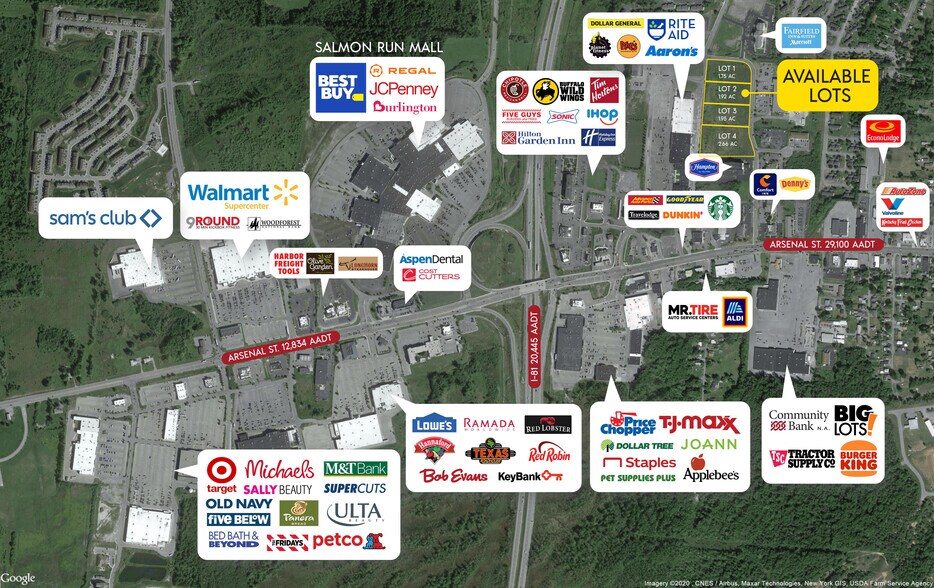 Commerce Dr, Watertown, NY for lease - Aerial - Image 2 of 6