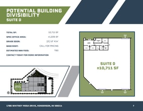 1786 Whitney Mesa Dr, Henderson, NV for lease Floor Plan- Image 1 of 1