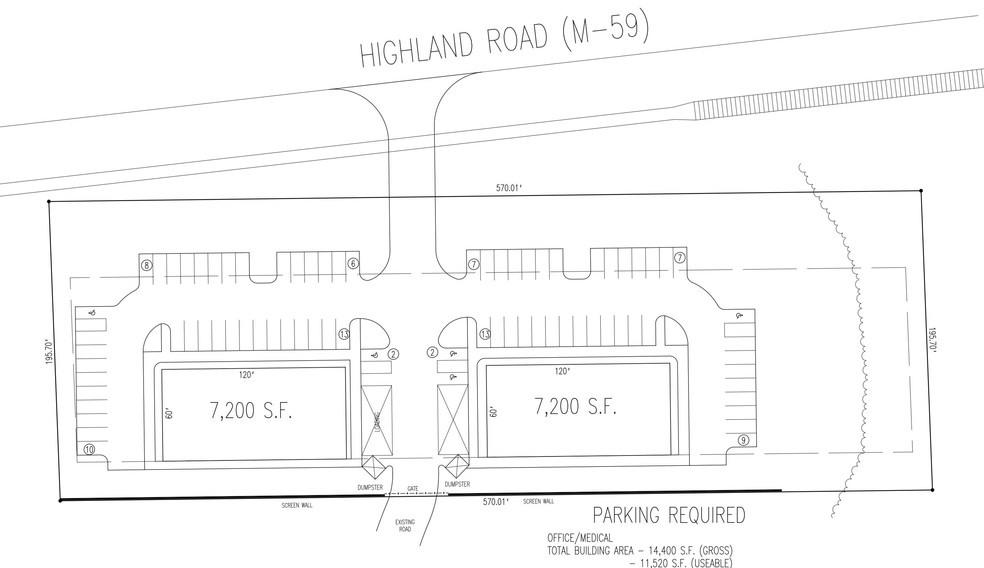 141 W Highland Rd, Howell, MI à vendre - Plan de site - Image 2 de 3