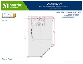 20116 Ashbrook Pl, Ashburn, VA à louer Plan de site- Image 1 de 1