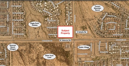 7800 Valencia Road, Tucson, AZ - AERIAL  map view