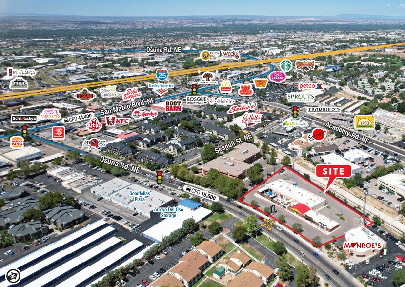 6001-6027 Osuna Rd NE, Albuquerque, NM à vendre - Photo du bâtiment - Image 2 de 15