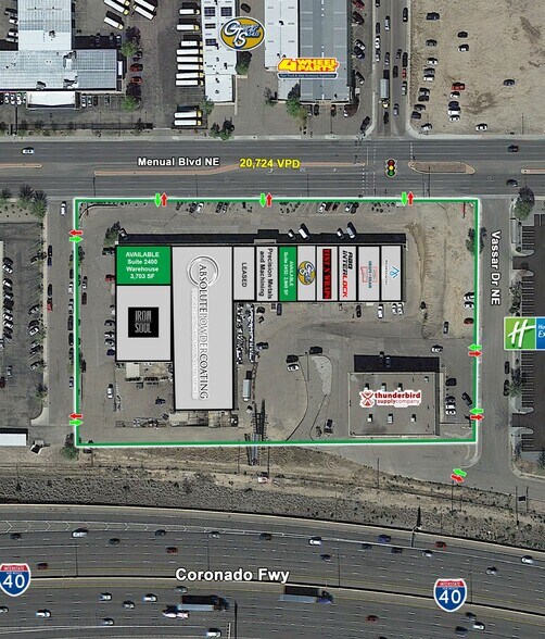 2400-2452 Menaul Blvd, Albuquerque, NM à louer - Photo du bâtiment - Image 2 de 7