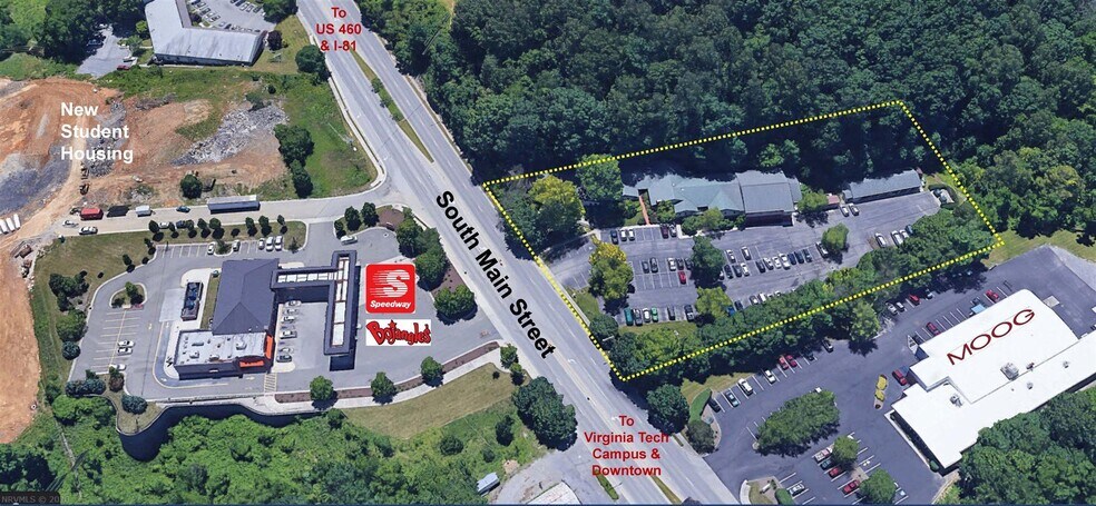 2206 S Main St, Blacksburg, VA à vendre - Aérien - Image 2 de 4