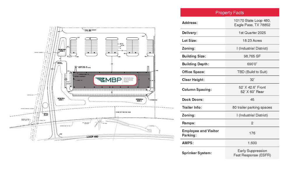 10170 State Loop 480, Eagle Pass, TX à louer - Plan de site - Image 2 de 4